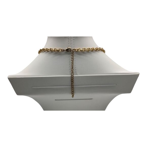 Vintage Jewelry Cascading Beaded Bib Gold Tone Red Blue Fringed Costume Necklace - Picture 8 of 9